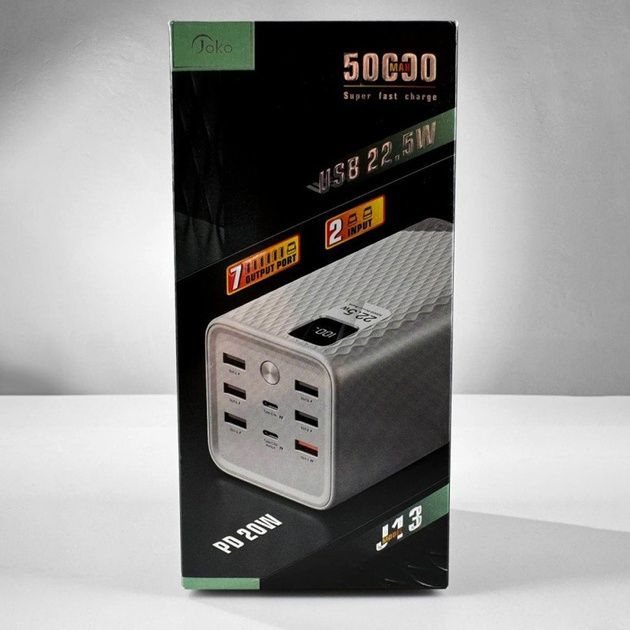 Повербанк 50 000 mAh Joko J13 з функцією швидкого заряджання та індика