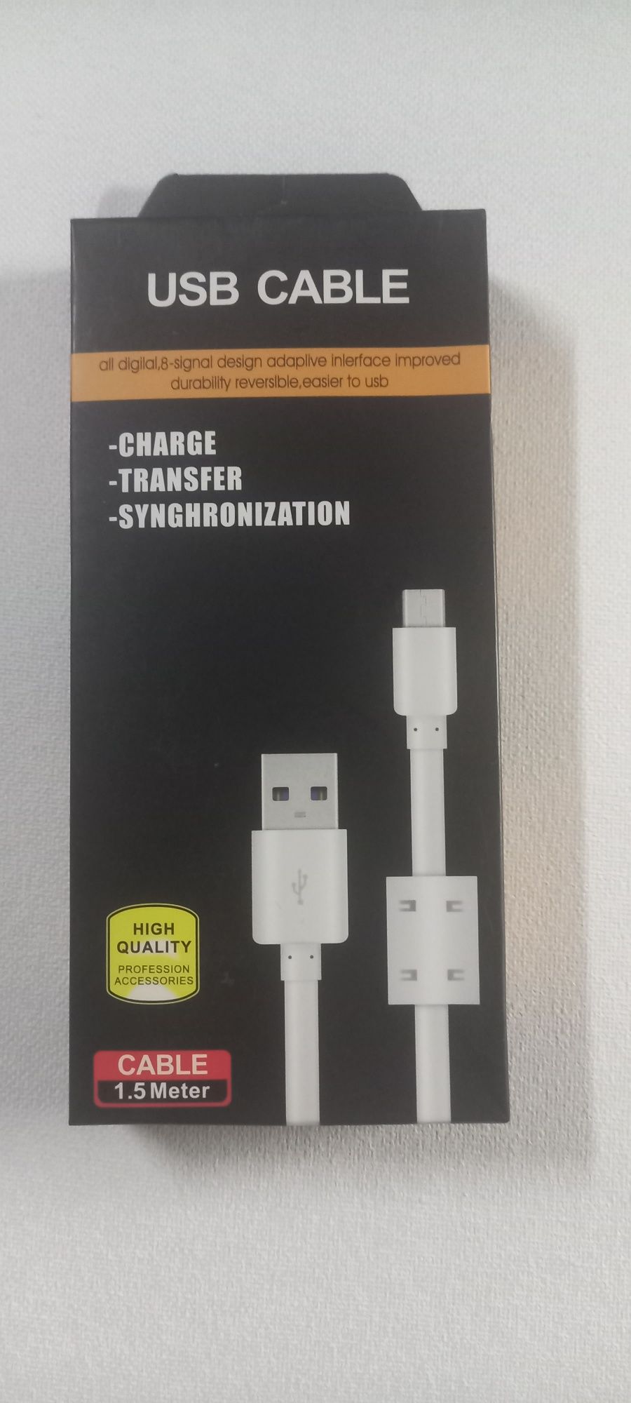 Кабель USB  1.5м. Защита от помех