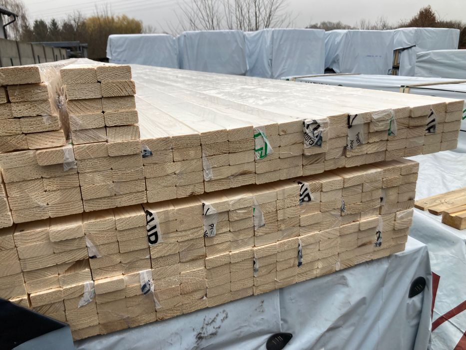 Listwa 20x45mm AB sucha , strugana , świerk skandynawski