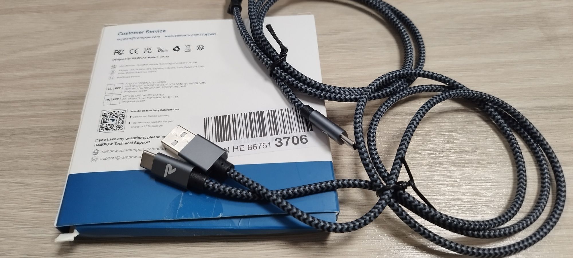 Kabel USB-C komplet 2 sztuki