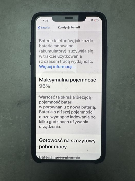 Iphone XS Max Czarny 256GB 96% baterii