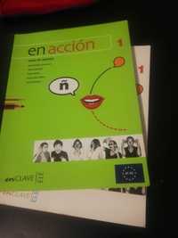 En acción książka i ćwiczenia do nauki hiszpańskiego A1-A2