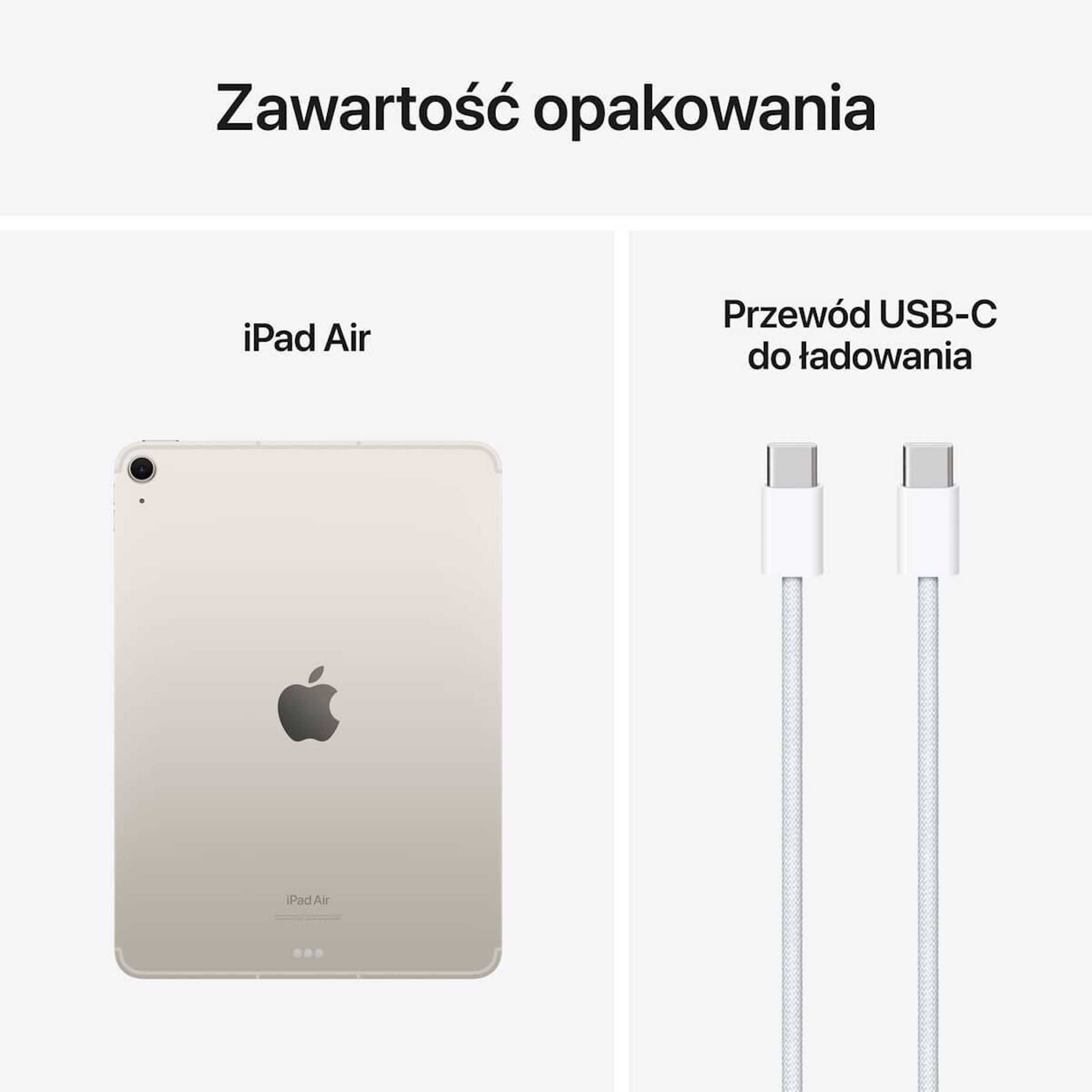 NOWY Apple iPad Air 11 256GB Cellular 5G +PENCIL +DODATKI GW-24msc! FV