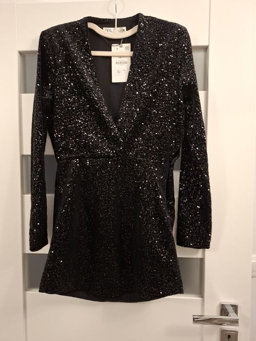 Sukienka Zara z cekinami S 36