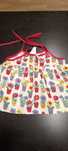 Vestido de criança para 2 anos, 93cms. Colorido. 100% algodão