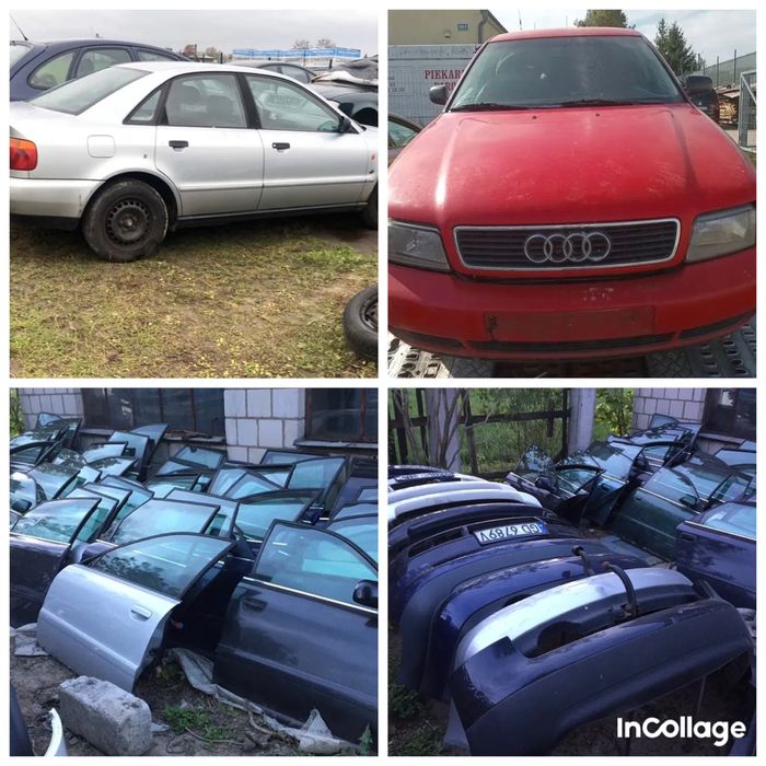 Розборка/Запчастини Audi A4 B5 кузов,крило,двері,бампер,фара,