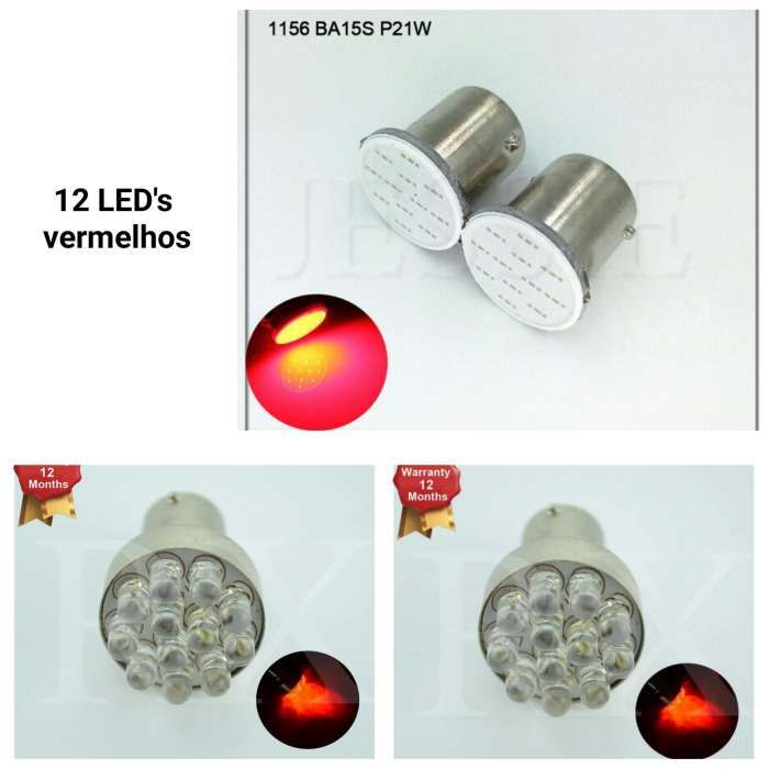 Lâmpada de leds BA15S BAY15D (Substituem P21w , P21/5W)