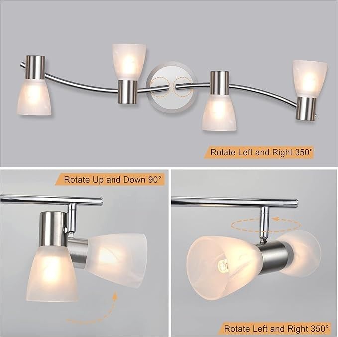 Unikcst 4-punktowy reflektor sufitowy LED, E14