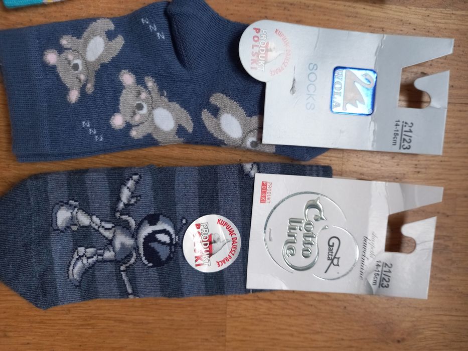 skarpetki dla chlopca, nowe, r.21-23