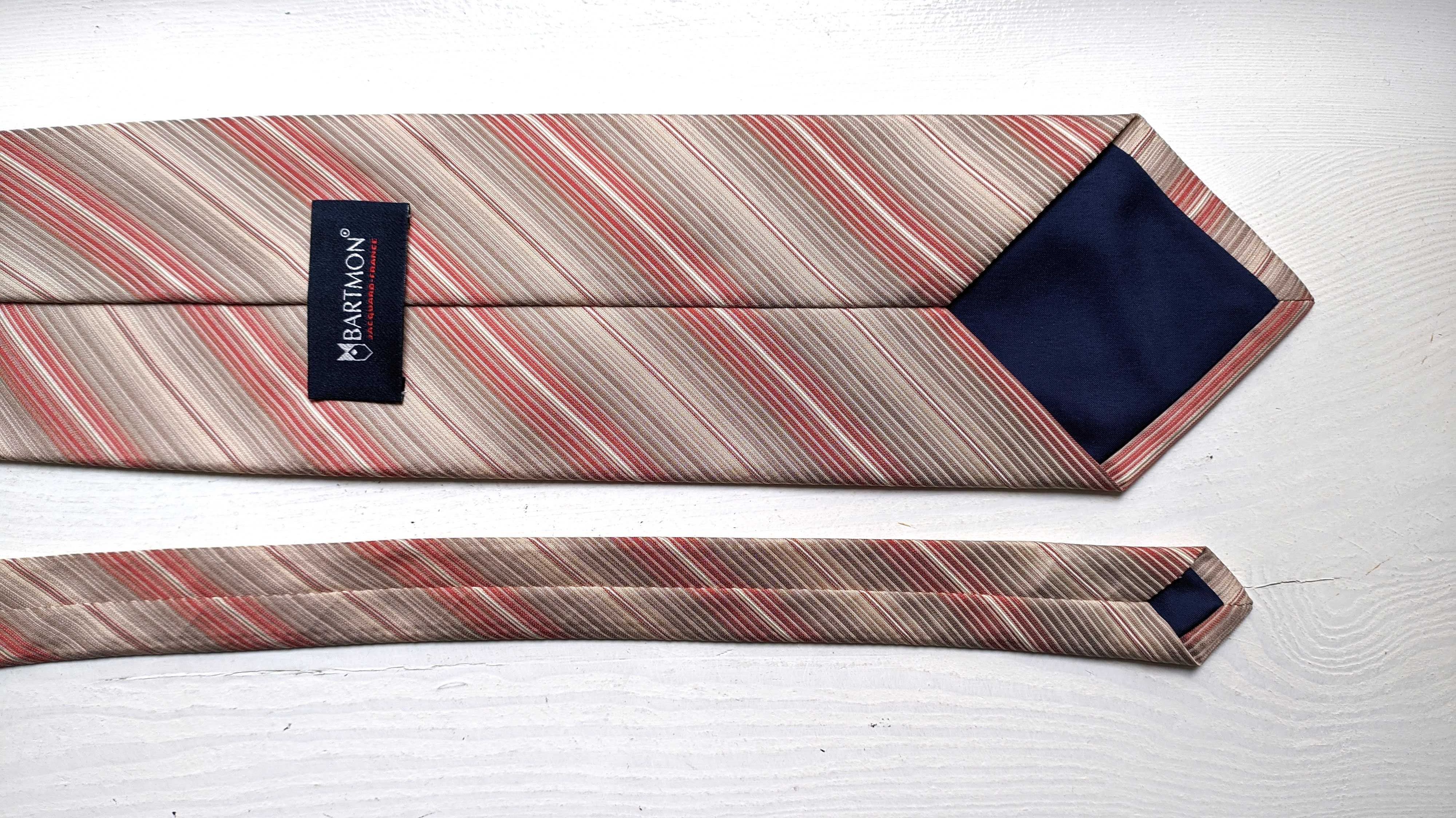 Paskowany krawat Bartmon Jacquard-France
