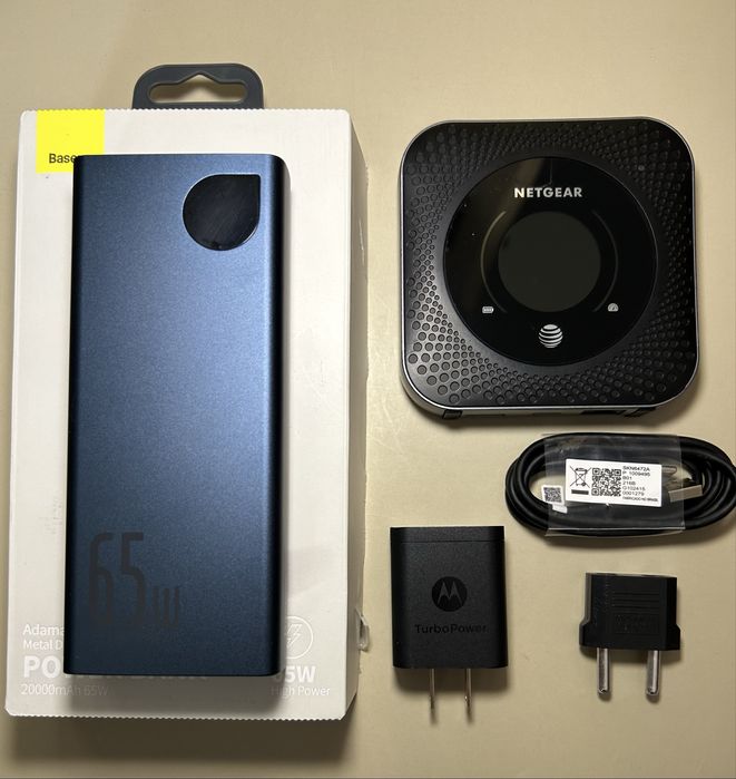 4G LTE wifi модем Netgear MR1100 + павербанк Baseus 65w 20000mah