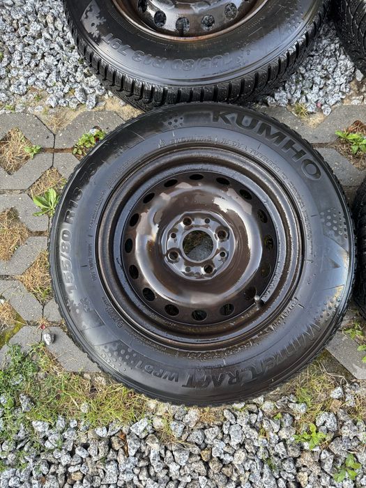 Felgi 4x98 155/80/13" opony zima Kumho 21r Fiat Panda Punto Seicento