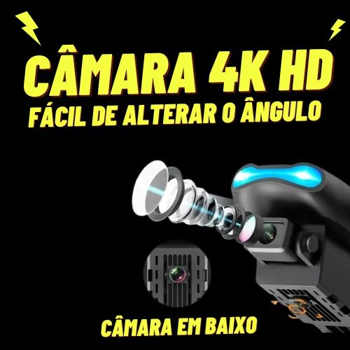 MINI DRONE (HD 4K) - Bom p/ Principiantes