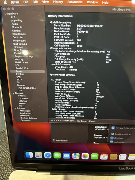 MacBook Pro 13 2017 i5 8GB 256GB ladowarka kabel i etui