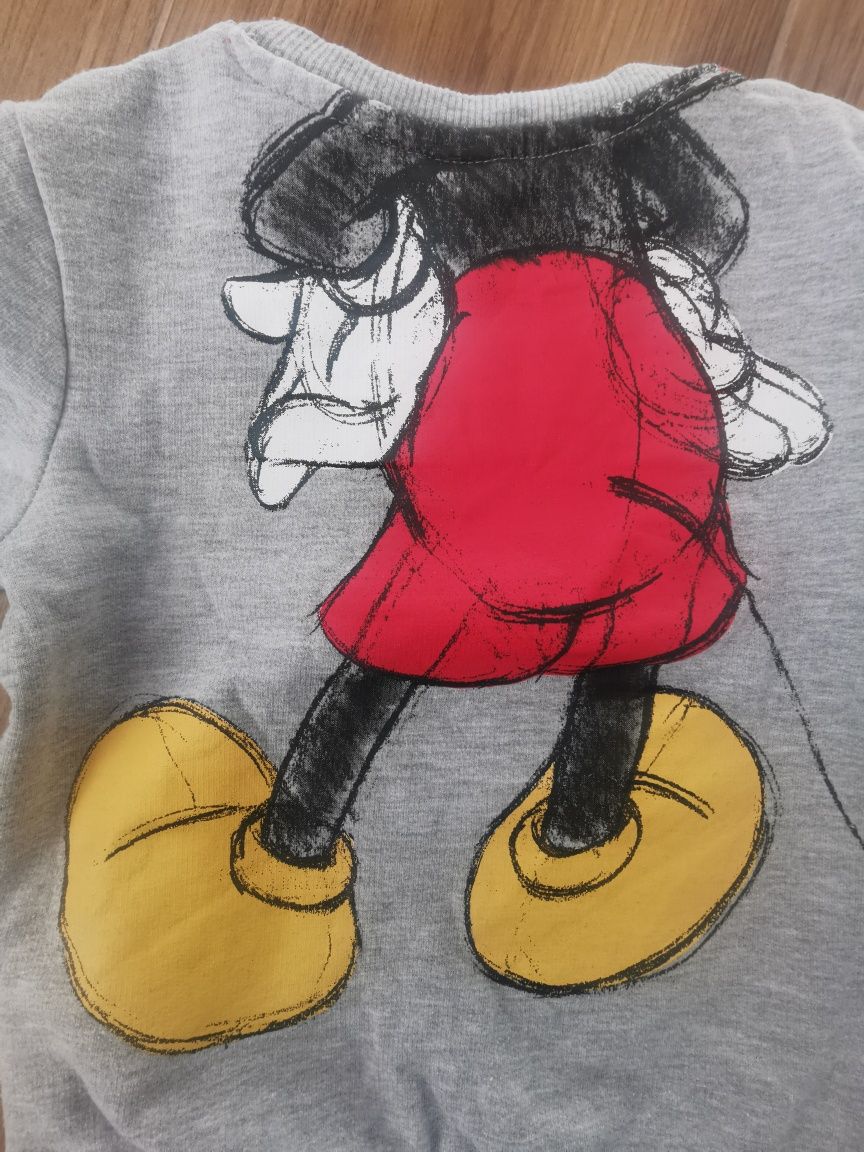 Disney baby 80 szara bluza Mickey Mouse Myszka Miki