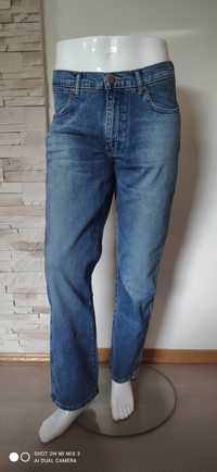 Wrangler Texas Straight Authentic Indigo wyprzedaż męskie jeansy 36/32