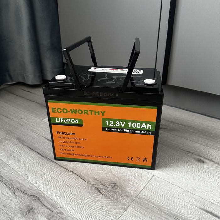 Аккумулятор Life4po США EcoWorthy 100A 12.8V (1280Wh) з BMS