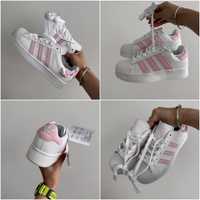 Adidas superstar pink premium кросівки