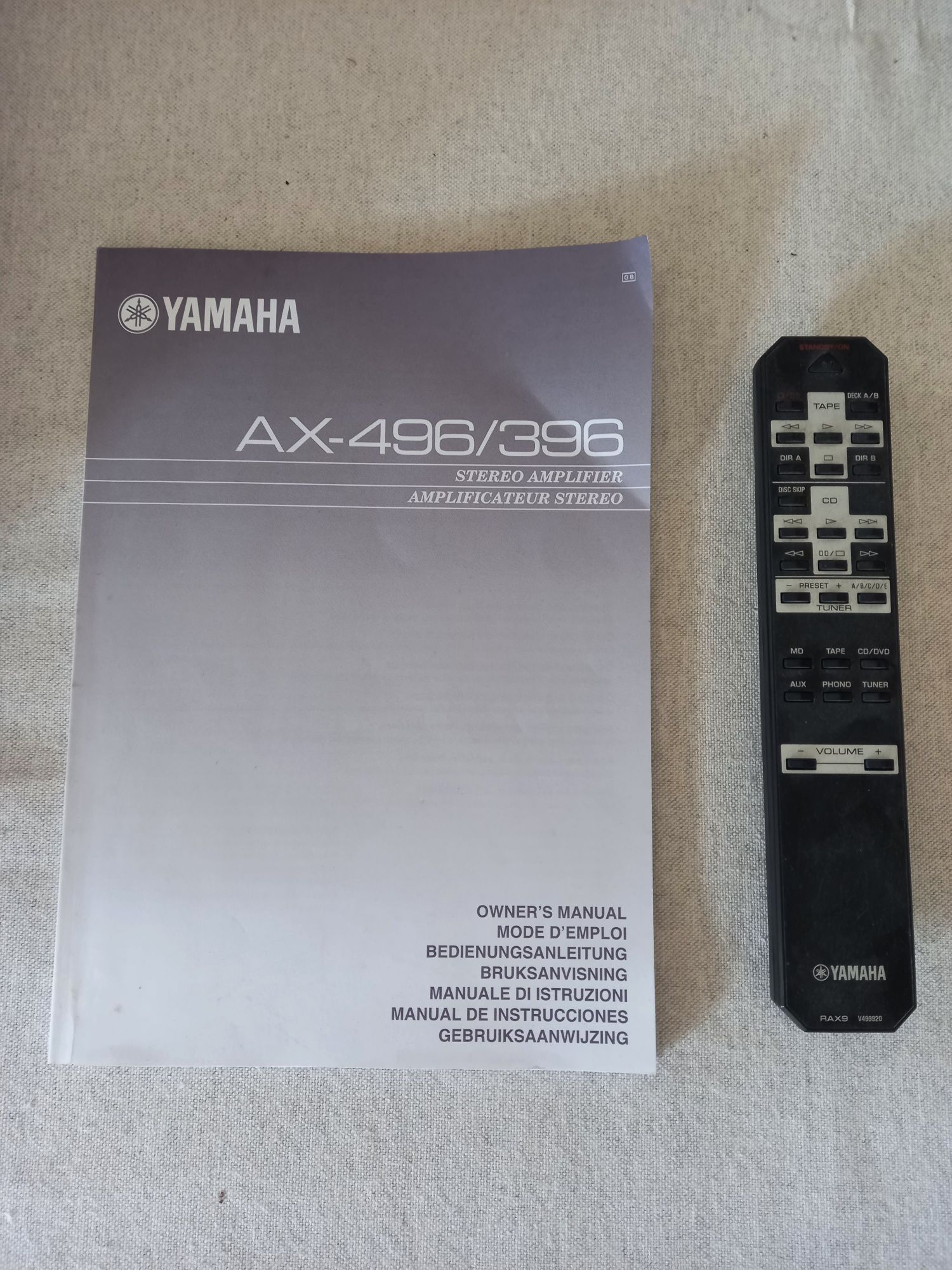 Yamaha AX-496 Amplificador integrado, para reparação ou peças