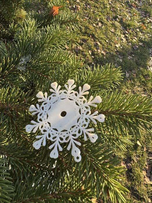 Іграшки на ялинку. Сніжинки. Ціна за 10