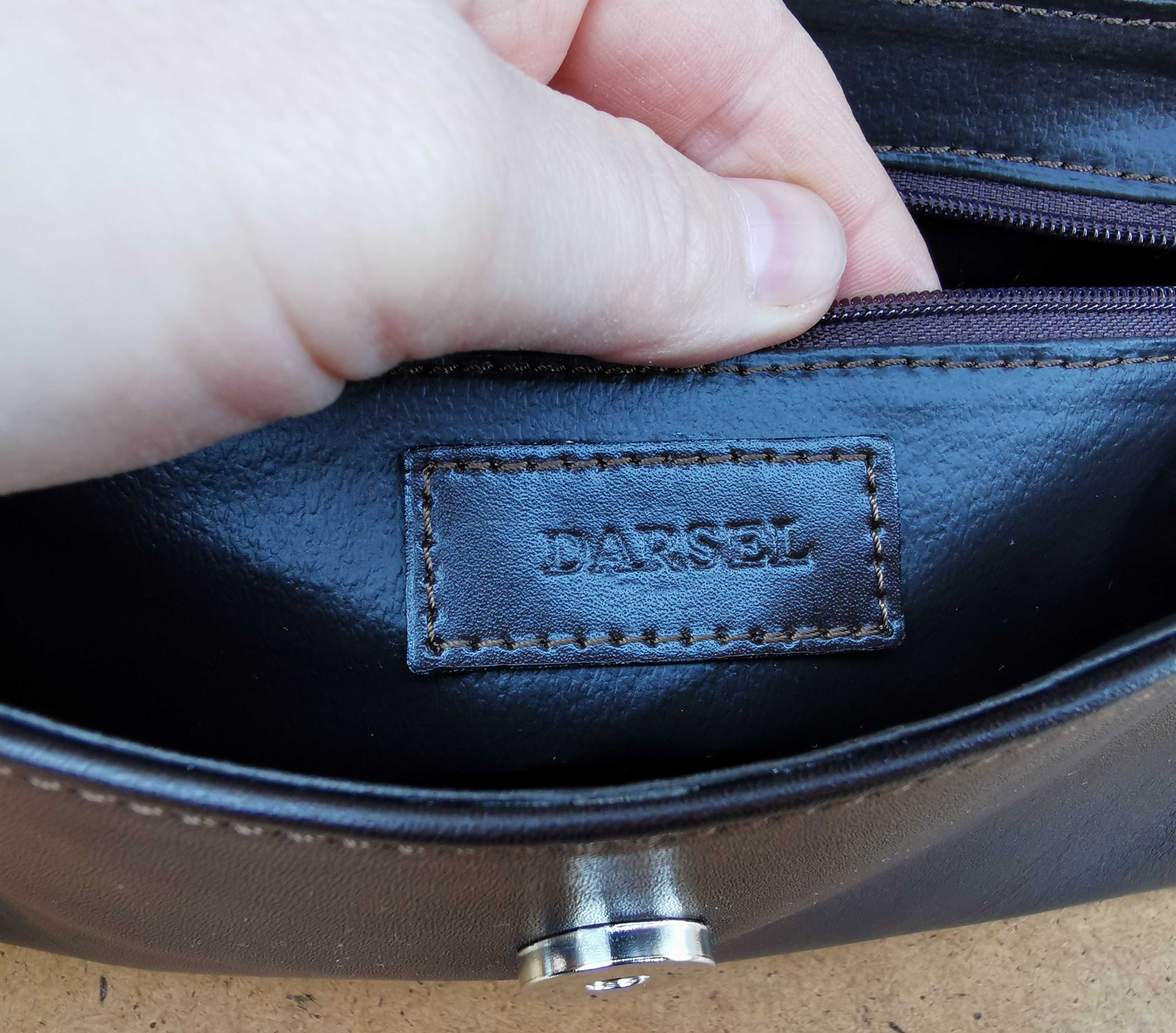 Классическая сумка через плечо кожаная сумочка DARSEL