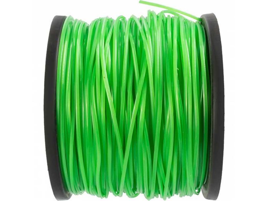 Żyłka z drutem tnąca zbrojona kosy spalinowej czterokątna 2,4mm 100m