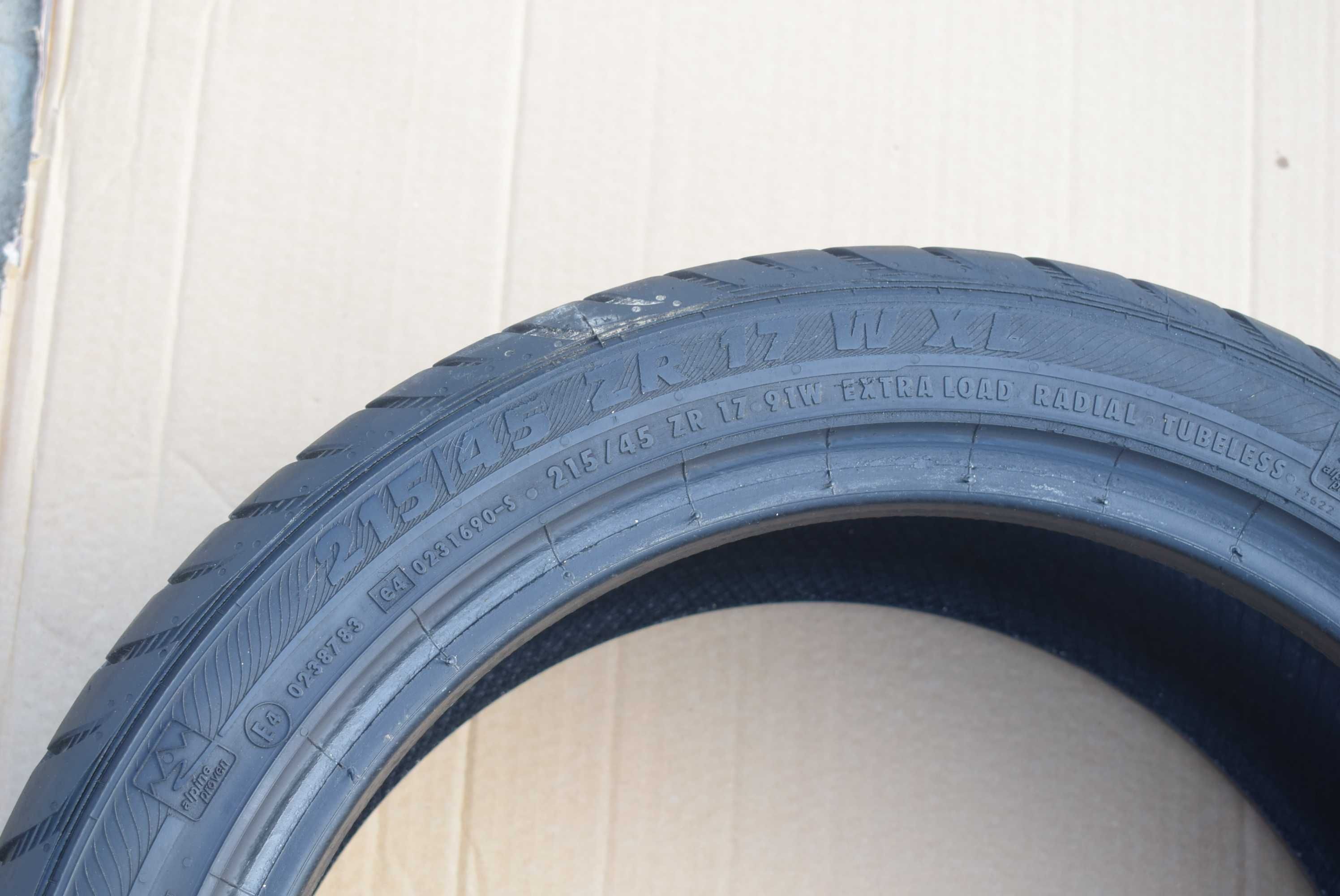 1x opona 215/45R17 SEMPERIT SPEED-LIFE 6mm. 11r