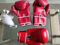 Боксерские перчатки Everlast бу и защита