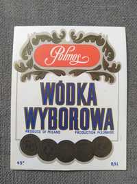 Etykiety na butelki wódki Polmos Wyborowa
