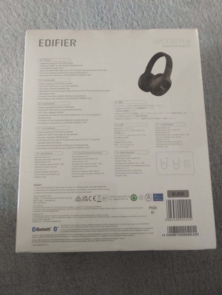Nowe słuchawki  Edifire W800BT PLUS APTX