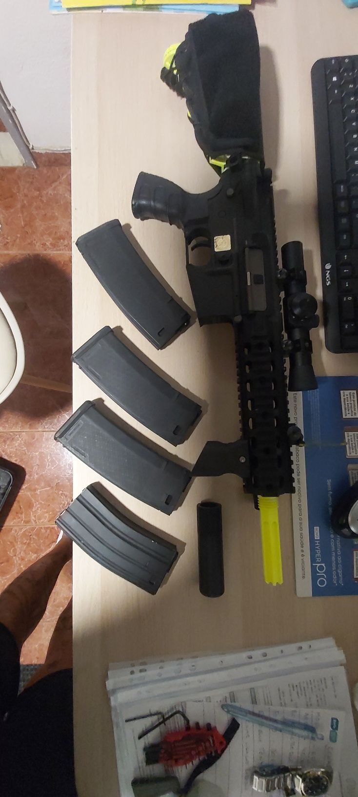 Vendo m4 specna arms varios acessórios