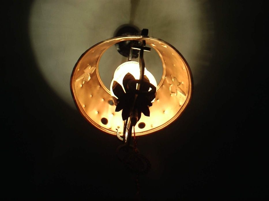 Lampa + kinkiet-kowalstwo artystyczne stylowa np. ala cauntry