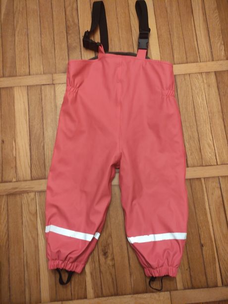 Spodnie na szelkach gumowe wodoodporne przeciwdeszczowe ocieplane exan