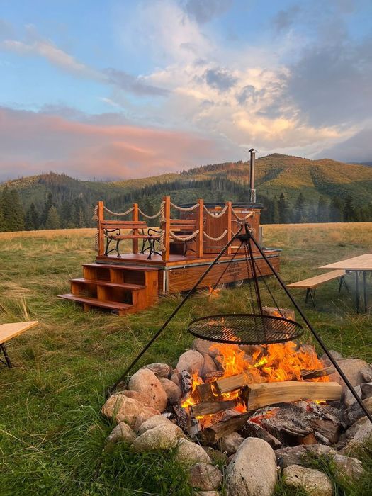 Wynajmę Mobilne spa jacuzzi sauna balia bania 2x na 16 osób impreza !