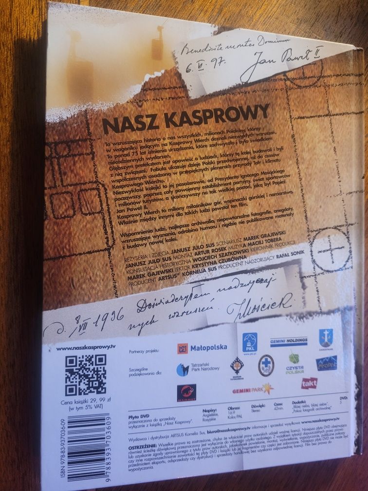 DVD Nasz Kasprowy /historia kolei linowej/ 2013 Artsus / napisy ang.