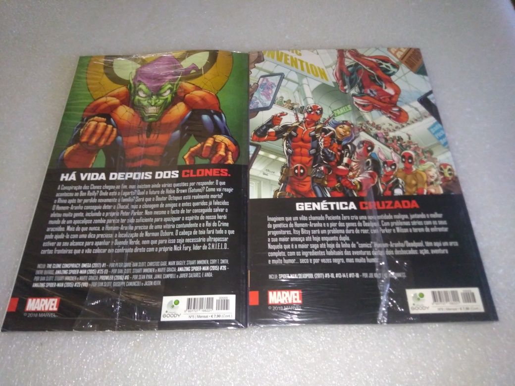 2 bandas desenhadas Marvel homem Aranha Seladas 2018