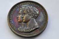 1835;Niemcy medal za bierzmowanie książąt E,A z Saxe-Coburg i Gotha