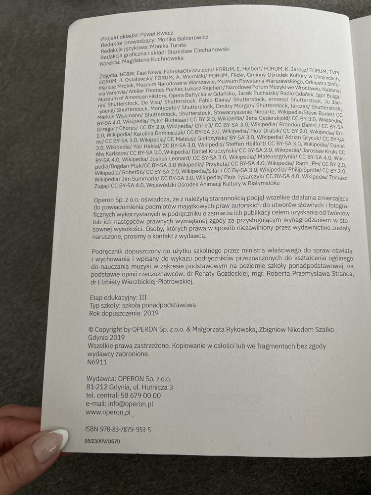 Muzyka dla szkół ponadpodstawowych
