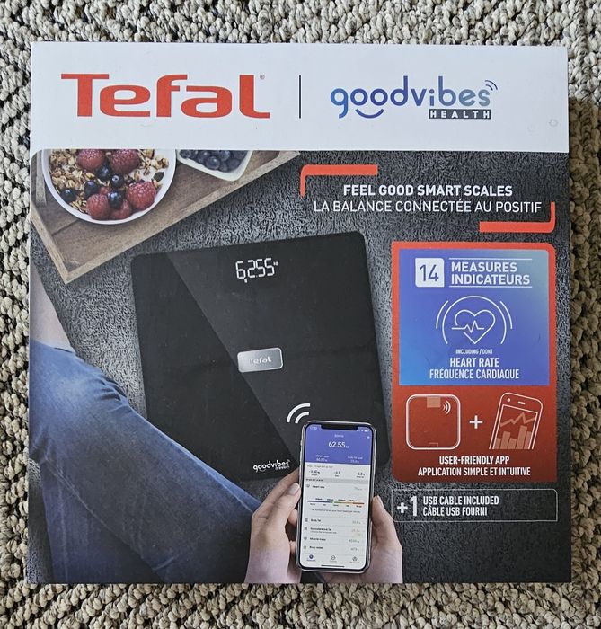 Ваги підлогові Tefal BODY FAT GOODVIBES HEALTH Black BM9670S1