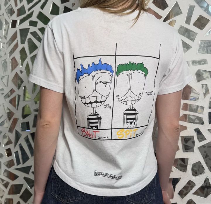 Chrome Hearts Matty Boy Snot футболка жіноча коротка з V-вирізом Small