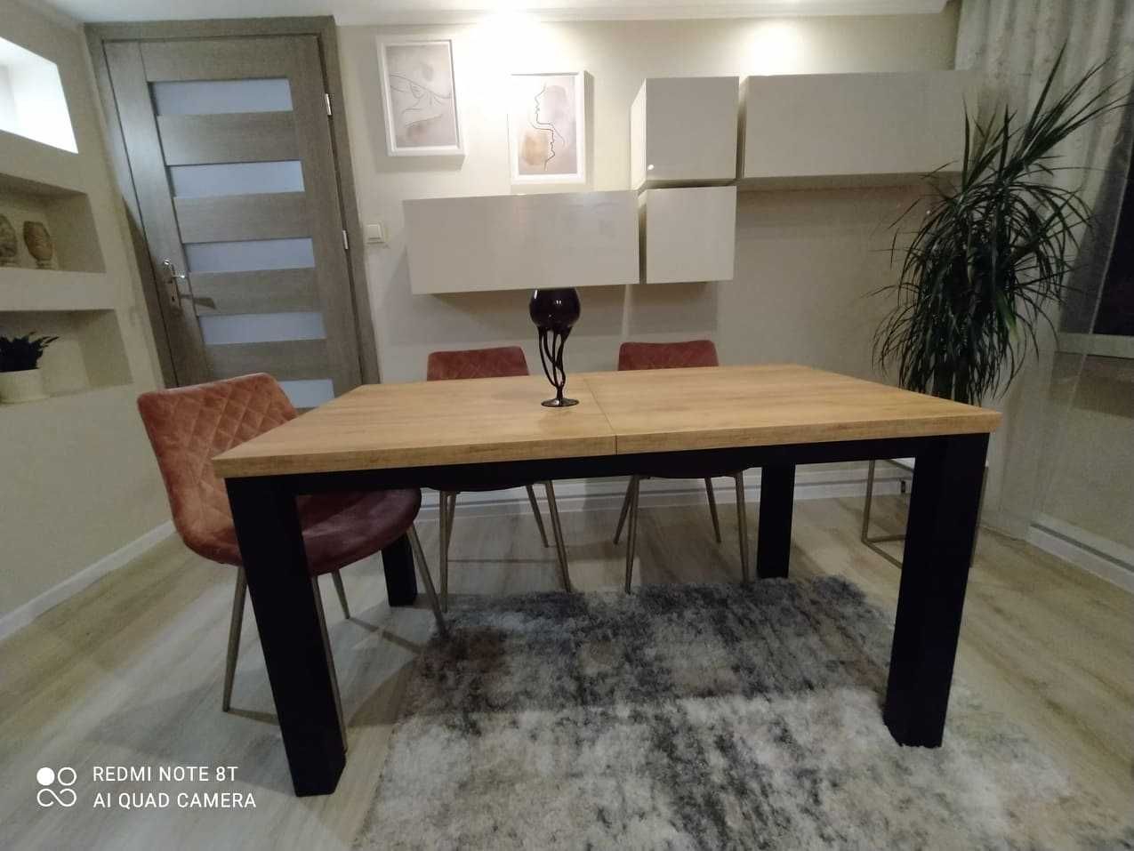 Stół rozkładany 140 do 200/80/75 metal , loft, nogi proste