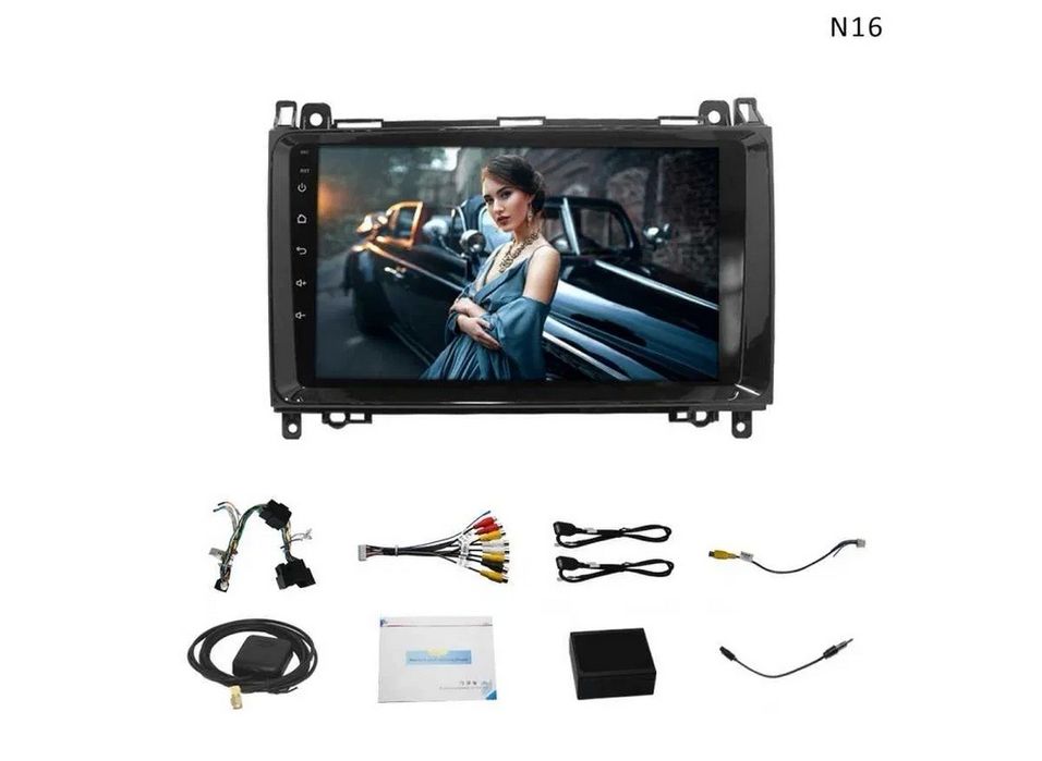 Nowoczesne radio multimedialne 9" do Mercedes-Benz - Android Auto, Car