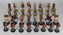 Peças antigas de Xadrez - Figuras em Chumbo