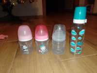 4 butelki niemowlęce- canpol + lovi