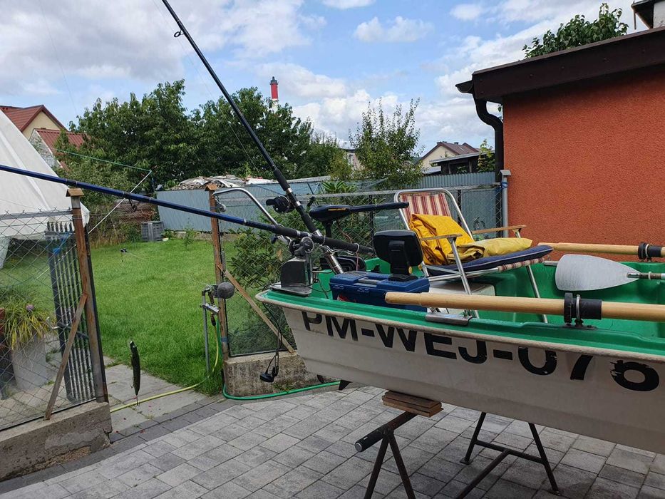 Łódź wędkarska dwupłaszczowa 340/136, winda trollingowa elektryczna