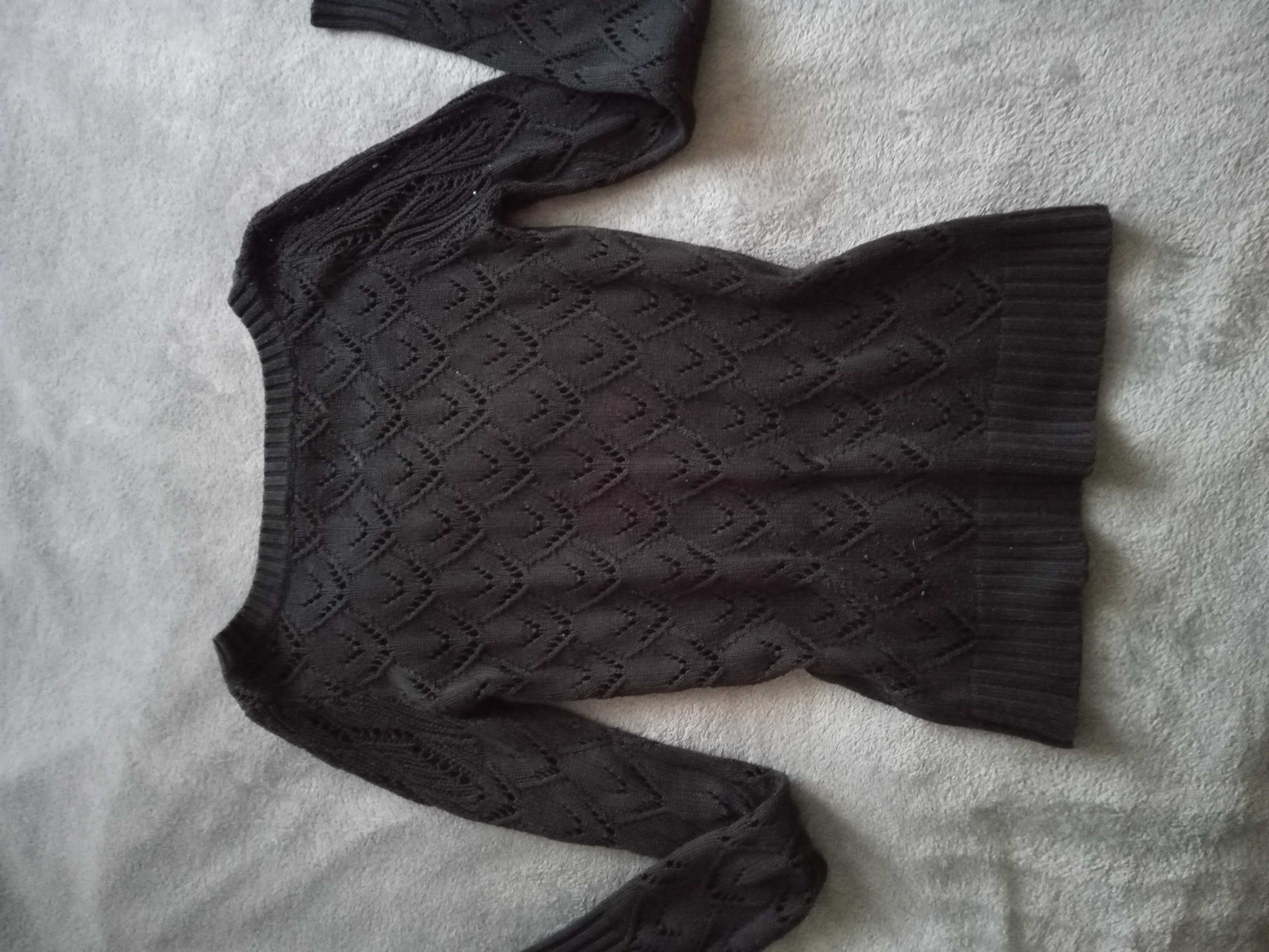 Sweterek damski czarny rozmiar S-M
