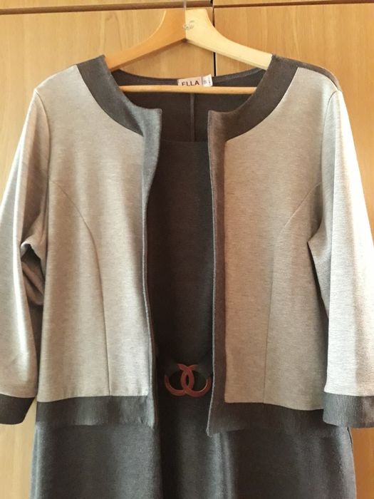 Sukienka dwukolorowa