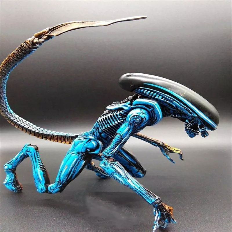 Neca figura de alienígena, figura de ação colecionável com grânulos de