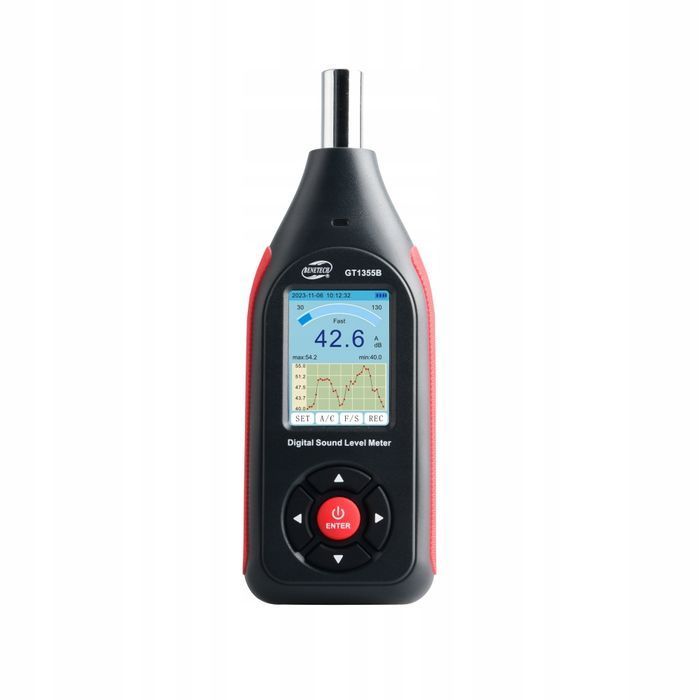 Sonometr Decybelomierz Miernik Natężenia Dźwięku Hałasu 30-130Db DC