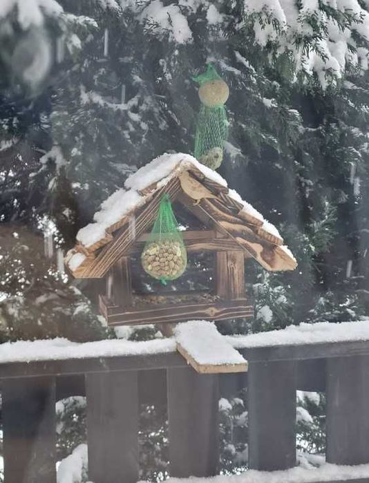 Karmnik dla ptaków budka dekoracja ogród taras dom